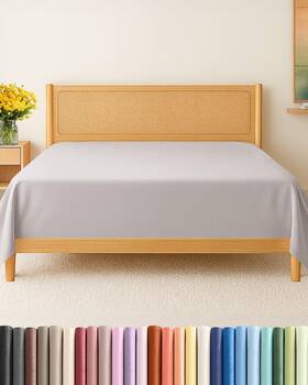Cgk Unlimited 060623442606 King Size Flat Sheet Only Light Grey Hotel Quality Soft Microfiber 100 Top Bed