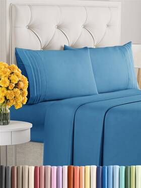 Cgk Unlimited 060623443122 King Size 4 Piece Sheet Set - Comfy Breathable And Cooling Sheets Hotel Luxur