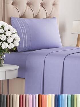 Cgk Unlimited 060623443153 Twin Xl Size 3 Piece Sheet Set - Comfy Breathable And Cooling Bed Sheets
