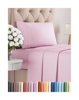 Cgk Unlimited 060623443993 Twin Size 3 Piece Sheet Set - Comfy Breathable And Cooling Bed Sheets Hotel