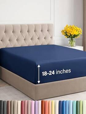 Cgk Unlimited 060623445522 Extra Deep Cal King Fitted Sheet - Hotel Luxury Single Only Ea Cgk Unlimited 060623445522 Extra Deep Cal King Fitted Sheet - Hotel Luxury Single Only Ea