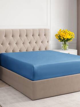Cgk Unlimited 060623447502 King Size Fitted Bed Sheet - Hotel Luxury Single Only Fits Mat