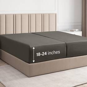 Cgk Unlimited 060623449728 Extra Deep Split King Fitted Sheet - Hotel Luxury Single Only Cgk Unlimited 060623449728 Extra Deep Split King Fitted Sheet - Hotel Luxury Single Only
