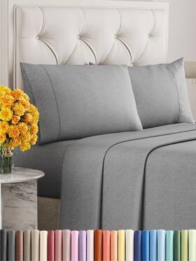 Cgk Unlimited 060765268041 Queen Size 4 Piece Sheet Set- Comfy Breathable And Cooling Sheets- Hotel Luxury
