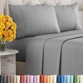 Cgk Unlimited 060765268126 Cal King Size 4 Piece Sheet Set - Comfy Breathable And Cooling Sheets Hotel L