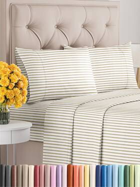 Cgk Unlimited 060765268249 Cal King Size 4 Piece Sheet Set - Comfy Breathable And Cooling Sheets Hotel L