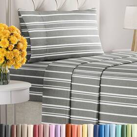 Cgk Unlimited 060765268638 Twin Xl Size 3 Piece Sheet Set - Comfy Breathable And Cooling Sheets Hotel Lu