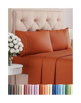 Cgk Unlimited 060765268898 Cal King Size 4 Piece Sheet Set - Comfy Breathable Cooling Bed Sheets
