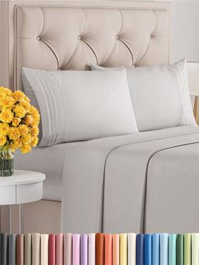 Cgk Unlimited 060765268959 Full Size Sheet Set - Breathable And Cooling Hotel Luxury Bed Sheets Extra