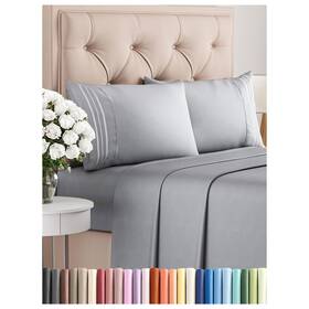 Cgk Unlimited 060765268966 Full Size 4 Piece Sheet Set - Comfy Breathable Cooling Bed Sheets Hote