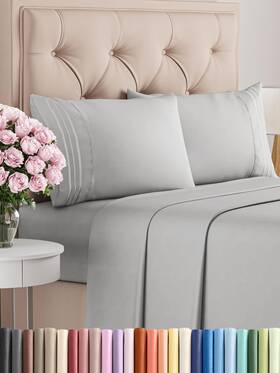 Cgk Unlimited 060765269161 King Size 4 Piece Sheet Set - Comfy Breathable And Cooling Bed Sheets Hot