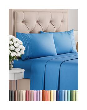 Cgk Unlimited 060765269215 King Size 4 Piece Sheet Set - Comfy Breathable Cooling Bed Sheets Hote
