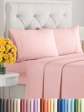 Cgk Unlimited 060765269352 King Size 4 Piece Sheet Set - Comfy Breathable And Cooling Sheets Hotel Luxur Cgk Unlimited 060765269352 King Size 4 Piece Sheet Set - Comfy Breathable And Cooling Sheets Hotel Luxur