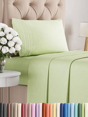 Cgk Unlimited 060765269888 Twin Xl Size 3 Piece Sheet Set - Comfy Breathable Cooling Bed Sheets H Cgk Unlimited 060765269888 Twin Xl Size 3 Piece Sheet Set - Comfy Breathable Cooling Bed Sheets H