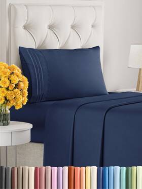 Cgk Unlimited 060937142155 Twin Size 3 Piece Sheet Set - Comfy Breathable And Cooling Sheets Hotel Luxur