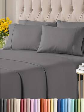 Cgk Unlimited 060937142186 Queen 6 Piece Sheet Set - Breathable And Cooling Bed Sheets Hotel Luxury
