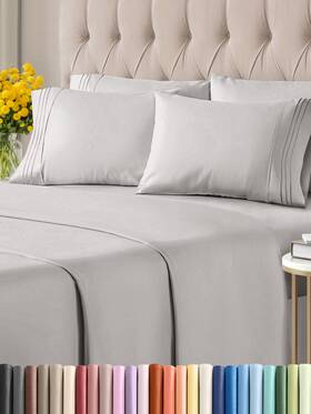 Cgk Unlimited 060937142230 Queen 6 Piece Sheet Set - Breathable And Cooling Bed Sheets Hotel Luxury