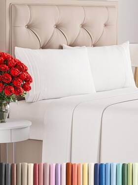 Cgk Unlimited 060937149123 King Size 4 Piece Sheet Set - Comfy Breathable And Cooling Bed Sheets Hot