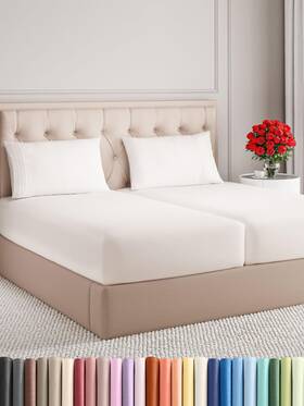 Cgk Unlimited 060937149147 Split King Size 5 Piece Sheet Set - Comfy Breathable And Cooling Sheets Hotel