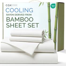 Cgk Unlimited 060937149697 Bamboo Sheets Full Size - Cooling For 100 Rayon Derived From Ba