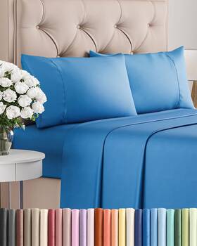 Cgk Unlimited 061017860358 Twin Xl 4 Piece Sheet Set Comfy Breathable And Cooling Ultra Soft Hotel Luxur