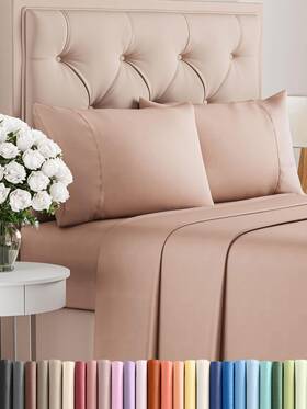 Cgk Unlimited 061017861539 Twin Xl Sheets Set 4 Piece - Includes 2 Pillowcases Bed Size Cgk Unlimited 061017861539 Twin Xl Sheets Set 4 Piece - Includes 2 Pillowcases Bed Size