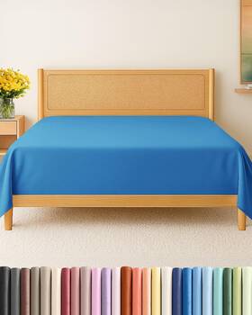 Cgk Unlimited 061017863441 King Size Flat Sheet - Hotel Quality Top Bed Only Ultra-soft Br