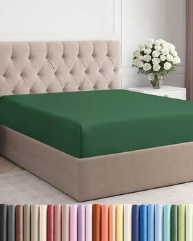 Cgk Unlimited 061017864738 Full Fitted Bed Sheet - Bottom Single Only Ultra-soft Hotel Lu