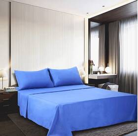 4pc400tctwinxlnavyblue Cgk Unlimited 400 Thread Count Cotton - Twin Size Sheet Set 100% Sheets 400-ct