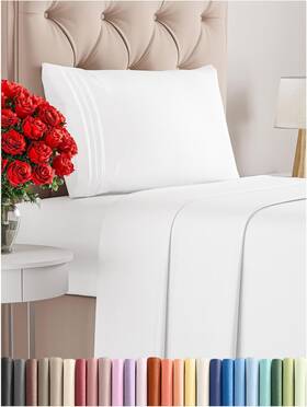 Cgk Unlimited 705353497209 Twin Size 3 Piece Sheet Set - Comfy Breathable And Cooling Sheets Hotel Luxury B
