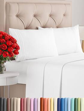 Cgk Unlimited 774910139067 King Size 4 Piece Sheet Set - Comfy Breathable And Cooling Bed Sheets Hot