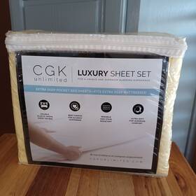 Comin18ju071835 Cgk Unlimited California King Size Sheet Set - Hotel Luxury Bed Extra