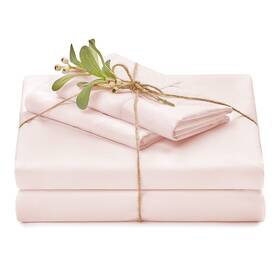 Chanasya 817797028939 Ultra Soft Embossed Light Pink King Bed Sheets Set 4-piece - Percale