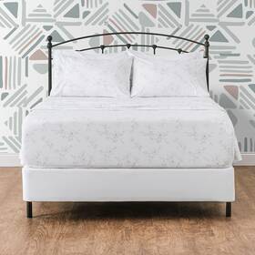Chanasya 840195702132 Premium Printed Queen Bed Sheet Set 4-piece - Soft Hand Drawn Sketch Floral P Chanasya 840195702132 Premium Printed Queen Bed Sheet Set 4-piece - Soft Hand Drawn Sketch Floral P