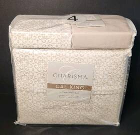 122858 Charisma Cal King Lisbon Linen 6pc Microfiber Sheet Set New 122858 Charisma Cal King Lisbon Linen 6pc Microfiber Sheet Set New