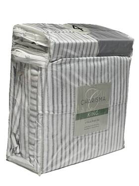 1463838 Charisma Cma King Size Sheet Set - 6 Piece Remson Grey