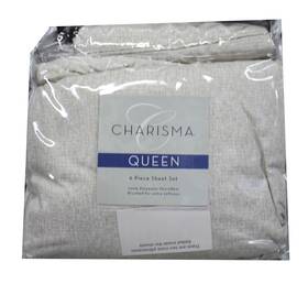 Charisma 810029071512 Queen 2 Piece Sheet Set Tweed Linen Charisma 810029071512 Queen 2 Piece Sheet Set Tweed Linen