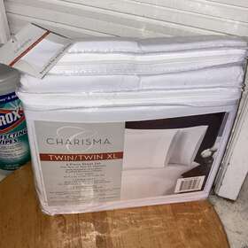 Charisma 810029079983 Microfiber 4 Piece Twin / Xl Sheet Set In Solid White New Pack Charisma 810029079983 Microfiber 4 Piece Twin / Xl Sheet Set In Solid White New Pack