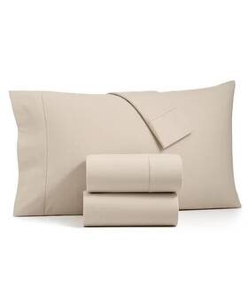 100127014ck Charter Club Sleep Luxe Solid Cotton Flannel 4-pc. Sheet Set Cal King - Beige