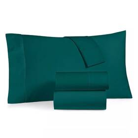 Charter Club 194136345248 New 550 Thread Count Cotton Queen Sheet Set In Emerald Green Color Charter Club 194136345248 New 550 Thread Count Cotton Queen Sheet Set In Emerald Green Color
