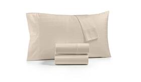 Charter Club 194136386388 Sleep Cool 400 Tc Queen 4 Pc. Sheet Set Tan New