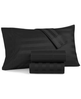 Charter Club 636189780046 White Damask Solid 550 Thread Count 4-pc Sheet Set California King