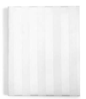 Charter Club 706258050773 Damask Stripe 550 Tc Cal King Fitted Sheet White 18 Inch Deep