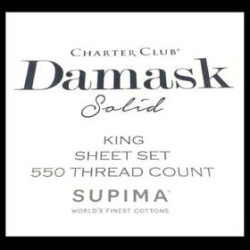 Charter Club 706258088660 New Amethyst Purple 550 Tc 100% Supima Cotton King Sheet Set