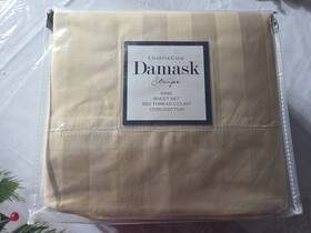 Charter Club 706258090762 Damask Stripe King 4pc Sheet Set 550 Thread Count Taupe New Charter Club 706258090762 Damask Stripe King 4pc Sheet Set 550 Thread Count Taupe New