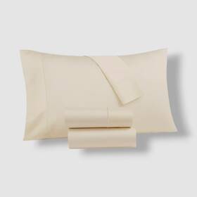Charter Club 733002998418 Ivory Sleep Luxe Solid Cotton Flannel 4-pc Sheet Set. Full