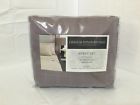Charter Club Damask Windowpane Mauve Purple Queen Sheet Set 689439041589