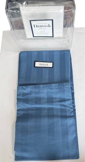 M21lu55t4 Charter Club Damask Stripe Queen Sheet 100% Cotton 550 Tc Blue Flat Only M21lu55t4 Charter Club Damask Stripe Queen Sheet 100% Cotton 550 Tc Blue Flat Only