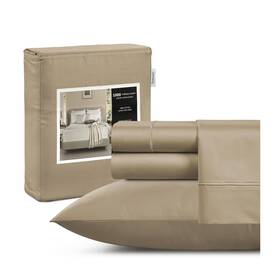 Chateau Home Collection 710638656349 Breathable Calking Sheet Set California King Size Taupe Chateau Home Collection 710638656349 Breathable Calking Sheet Set California King Size Taupe
