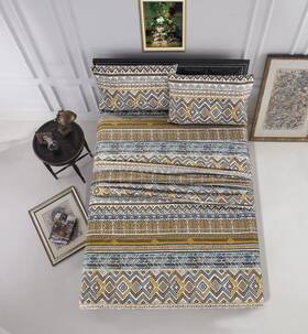 Chezmoi Collection 840079146618 4-piece Southwestern Native Tribal Boho Multi-color Microfiber Printed Bed Sh